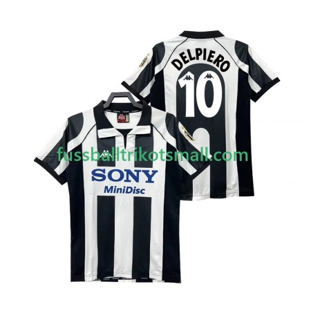 Fußballtrikots Juventus DEL PIERO 10 Retro 1997 1998 Kurzarm Heimtrikotsatz kaufen